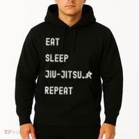 Eat Sleep Jiujitsu Repeat Hoodie thumb 2