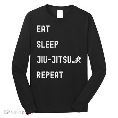 Eat Sleep Jiujitsu Repeat Long Sleeve Shirt