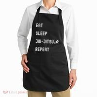 Eat Sleep Jiujitsu Repeat Apron thumb 2