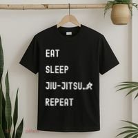 Eat Sleep Jiujitsu Repeat T-Shirt thumb 2