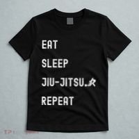 Eat Sleep Jiujitsu Repeat T-Shirt thumb 5