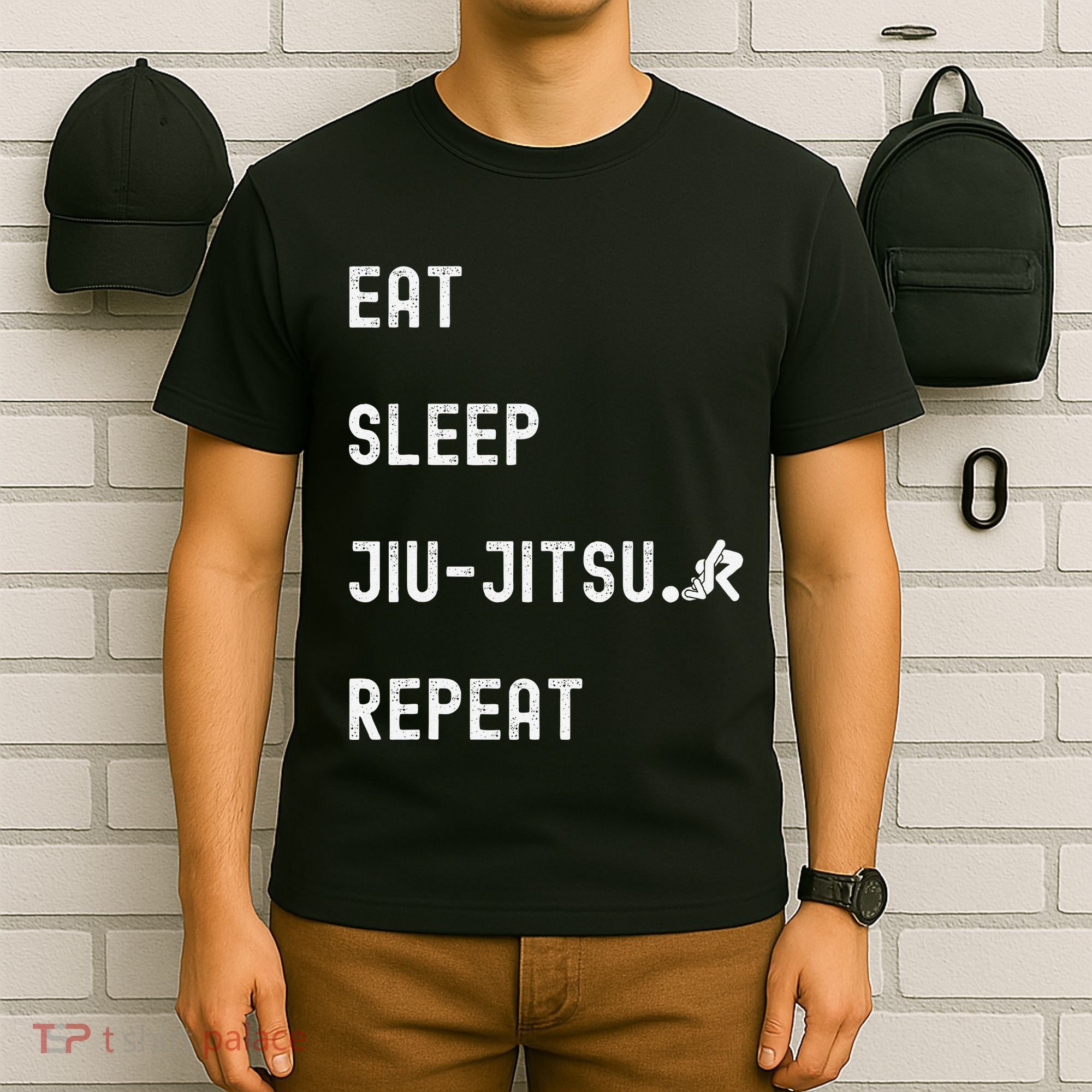 Eat Sleep Jiujitsu Repeat T-Shirt