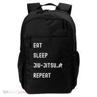 Eat Sleep Jiujitsu Repeat Backpack thumb 0