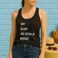 Eat Sleep Jiujitsu Repeat Women's Tank Top thumb 2