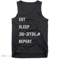 Eat Sleep Jiujitsu Repeat Tank Top thumb 0