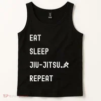 Eat Sleep Jiujitsu Repeat Tank Top thumb 2