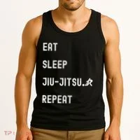Eat Sleep Jiujitsu Repeat Tank Top thumb 3