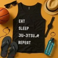 Eat Sleep Jiujitsu Repeat Tank Top thumb 4