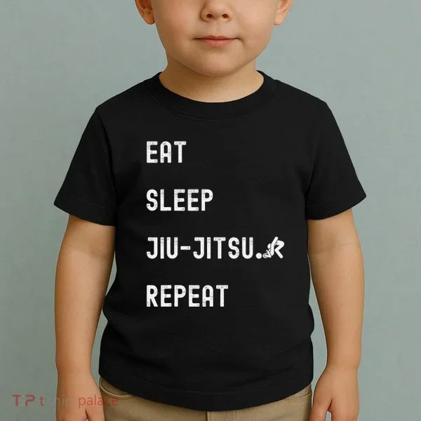 Eat Sleep Jiujitsu Repeat Toddler T-Shirt