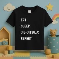 Eat Sleep Jiujitsu Repeat Toddler T-Shirt thumb 3