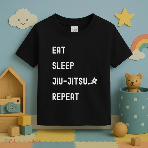 Eat Sleep Jiujitsu Repeat Toddler T-Shirt