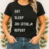 Eat Sleep Jiujitsu Repeat Women's T-Shirt thumb 2