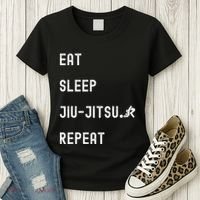 Eat Sleep Jiujitsu Repeat Women's T-Shirt thumb 3
