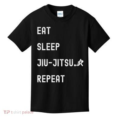 Eat Sleep Jiujitsu Repeat Kids T-Shirt