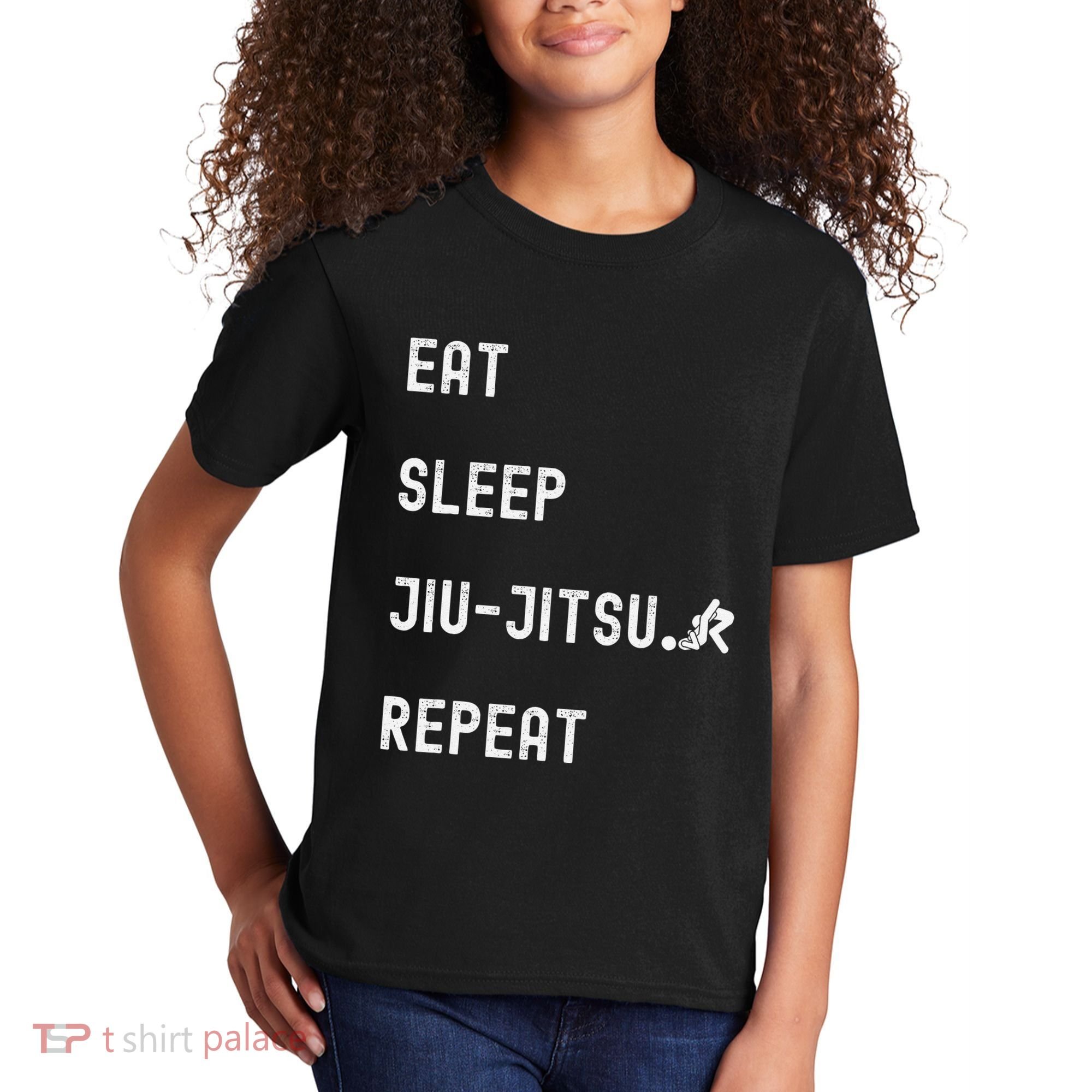 Eat Sleep Jiujitsu Repeat Kids T-Shirt