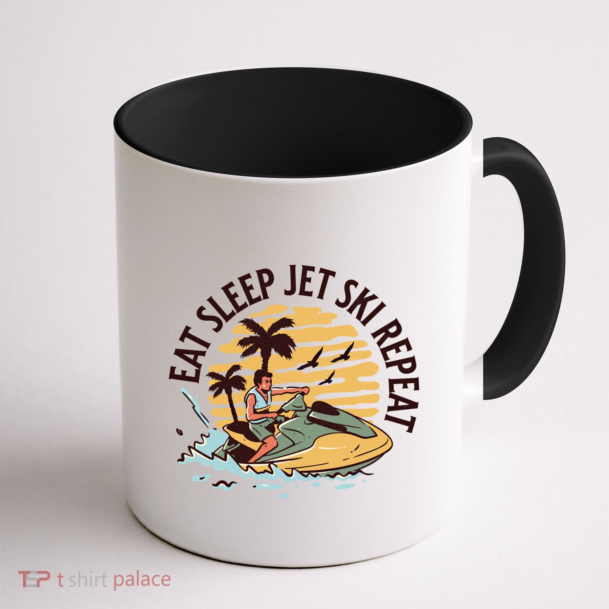 Eat Sleep Jet Ski Repeat Gift Coffee Mug