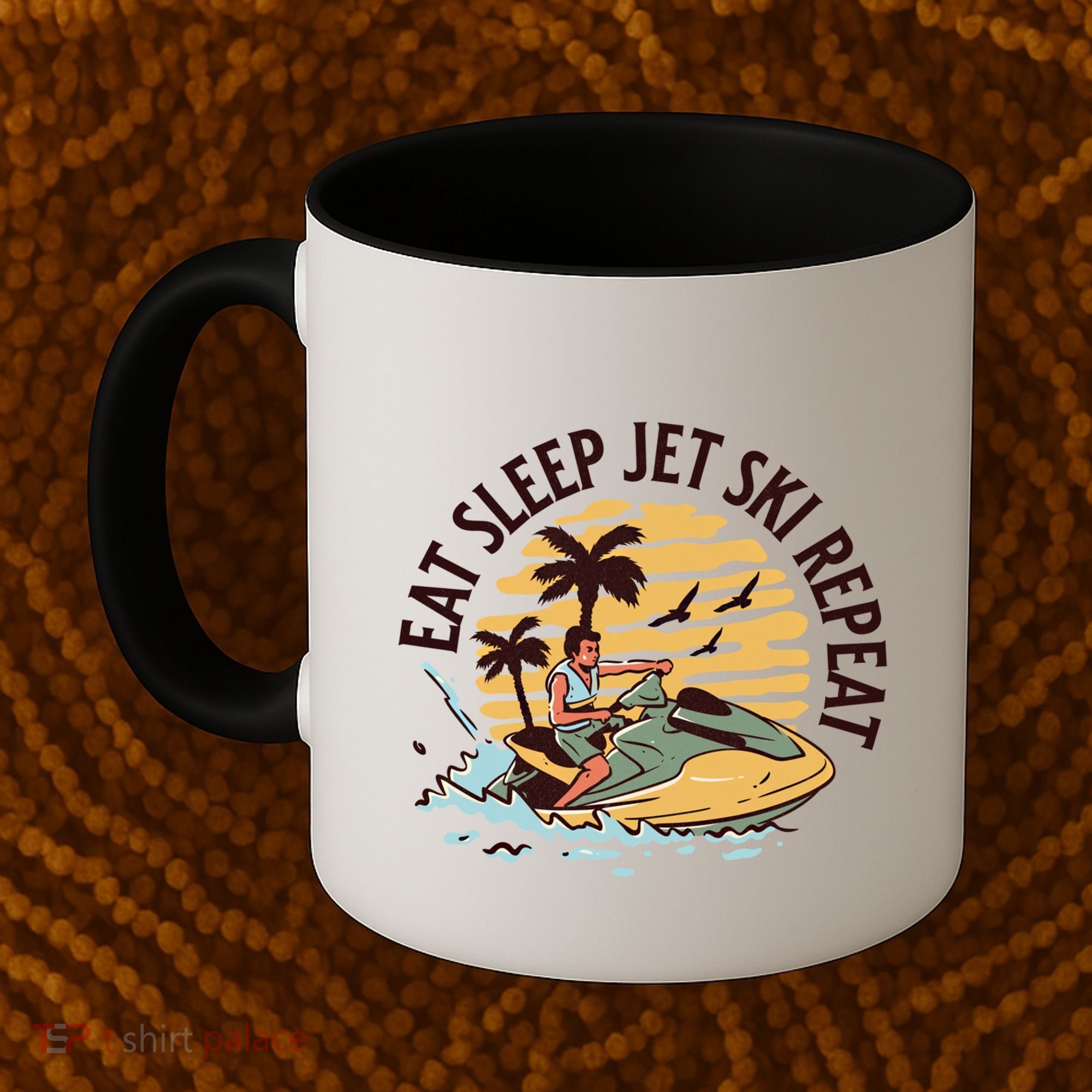 Eat Sleep Jet Ski Repeat Gift Coffee Mug