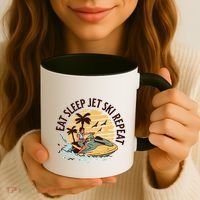 Eat Sleep Jet Ski Repeat Gift Coffee Mug thumb 3