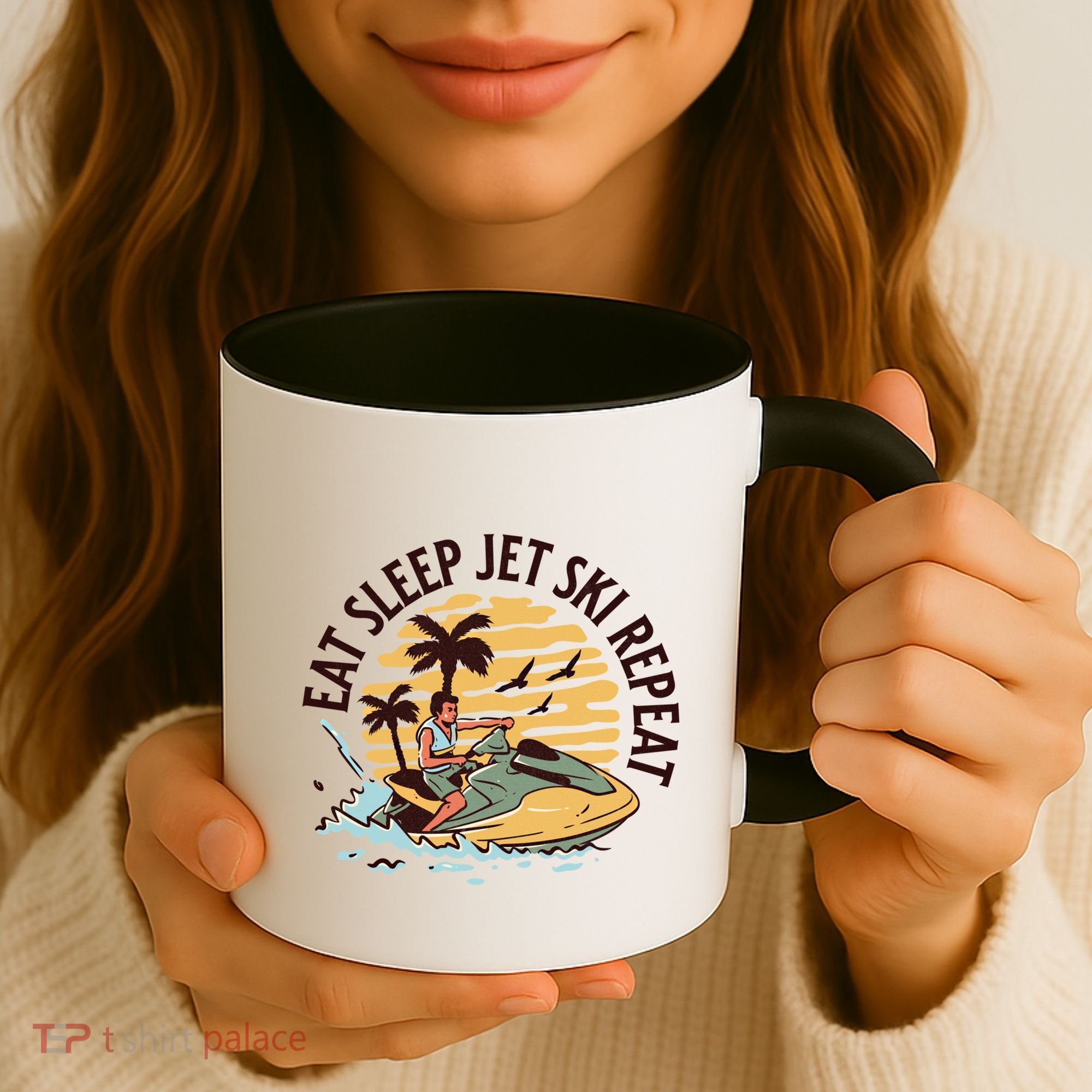 Eat Sleep Jet Ski Repeat Gift Coffee Mug