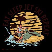 Eat Sleep Jet Ski Repeat Gift Coffee Mug thumb 5