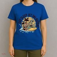 Eat Sleep Jet Ski Repeat Gift T-Shirt thumb 4