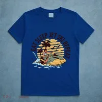 Eat Sleep Jet Ski Repeat Gift T-Shirt thumb 5
