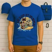 Eat Sleep Jet Ski Repeat Gift T-Shirt thumb 6