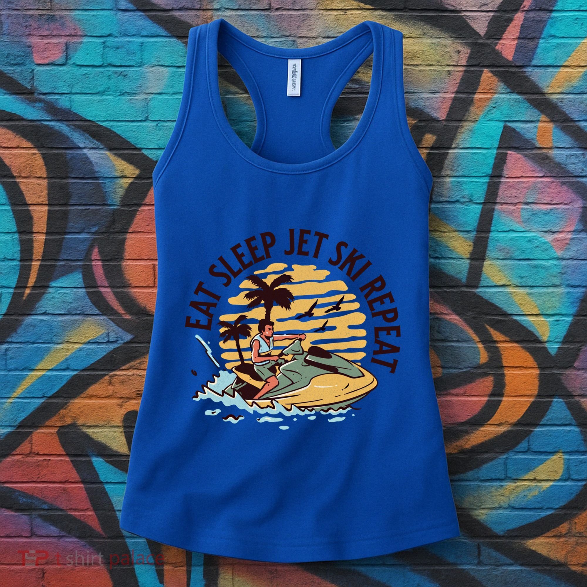 Eat Sleep Jet Ski Repeat Gift Women's Tank Top