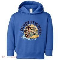 Eat Sleep Jet Ski Repeat Gift Toddler Hoodie thumb 0