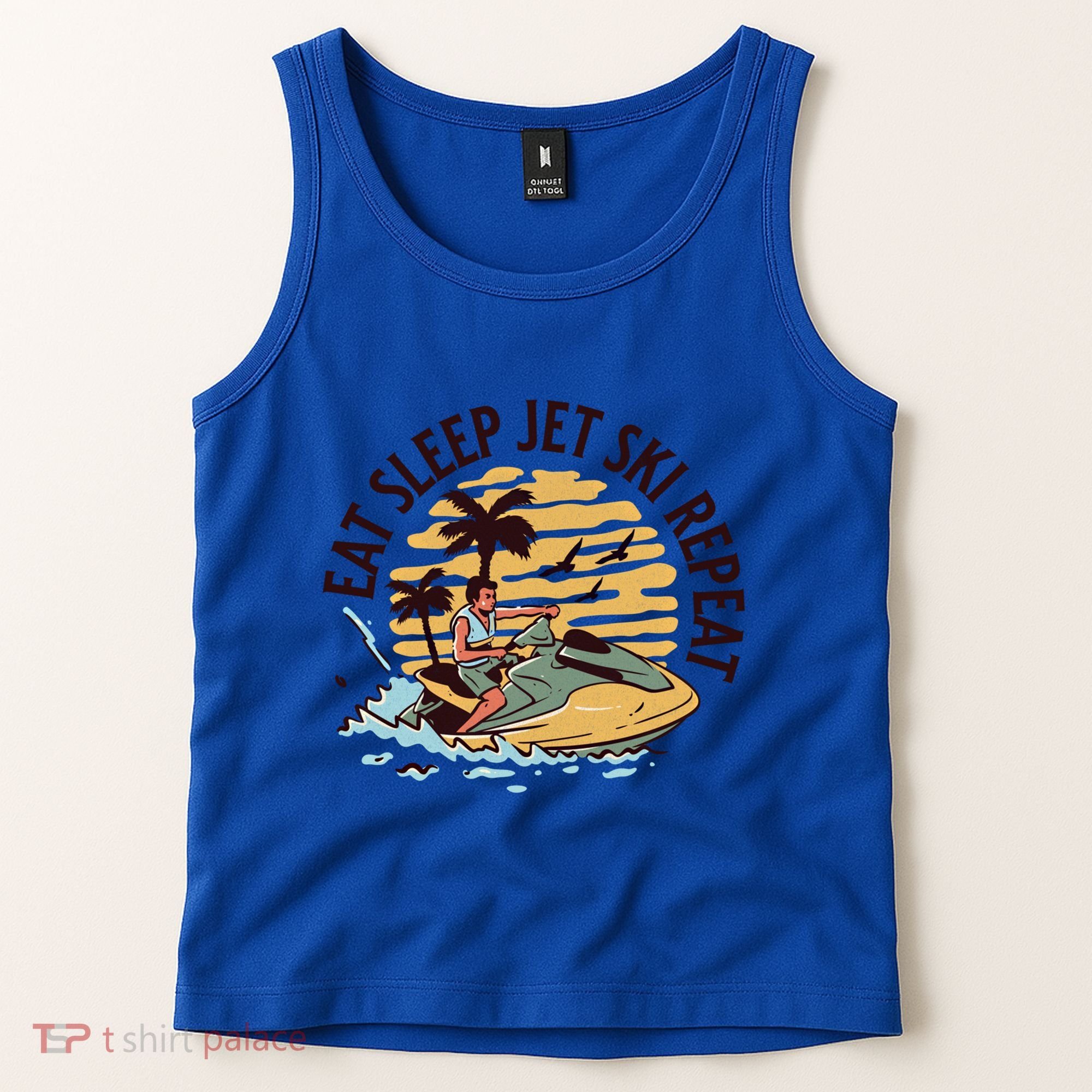 Eat Sleep Jet Ski Repeat Gift Tank Top