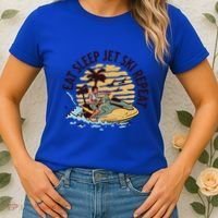 Eat Sleep Jet Ski Repeat Gift Women's T-Shirt thumb 2