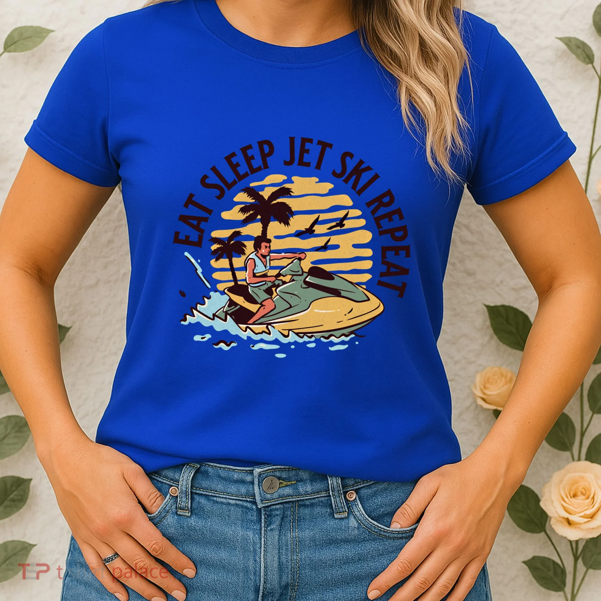 Eat Sleep Jet Ski Repeat Gift Women's T-Shirt