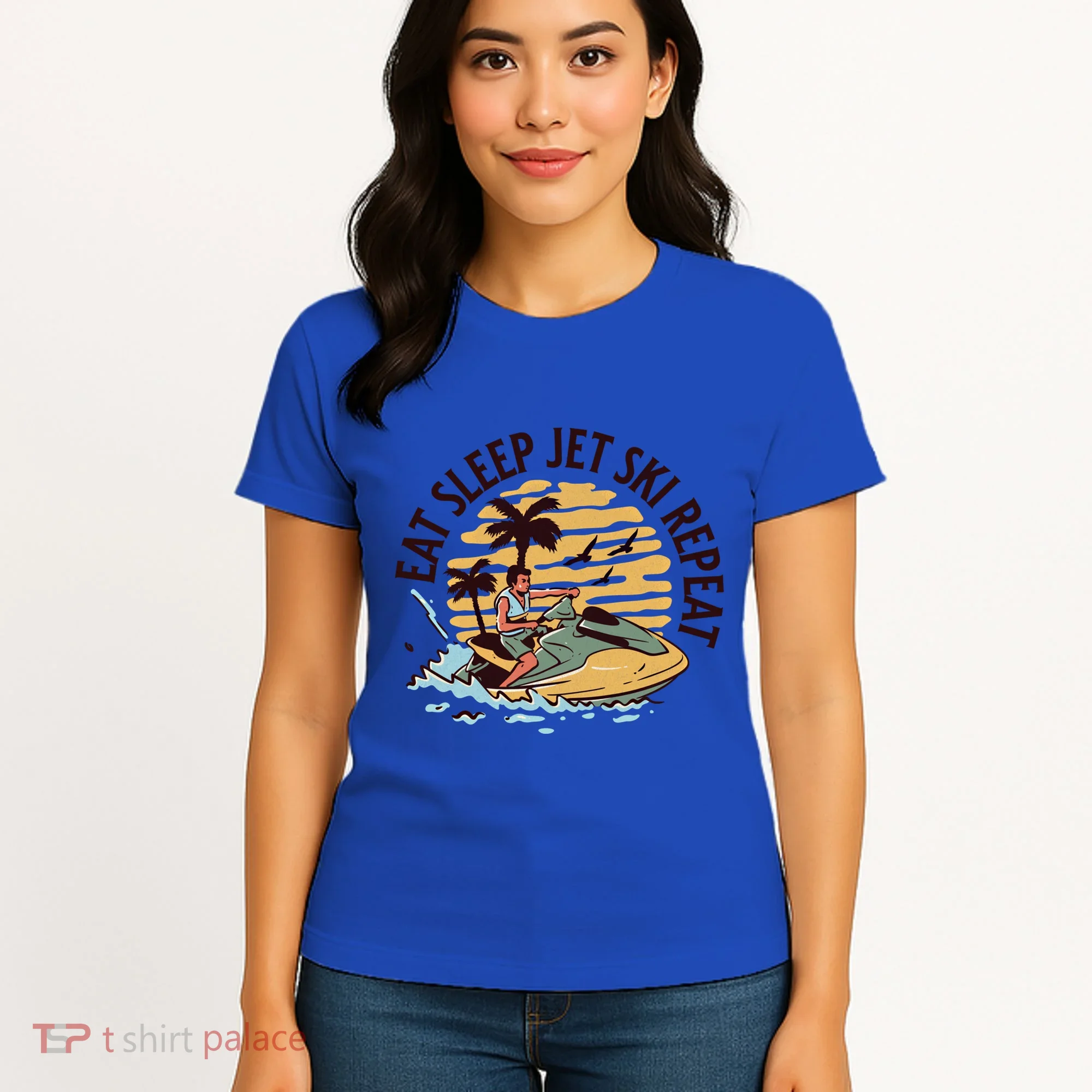 Eat Sleep Jet Ski Repeat Gift Women's T-Shirt