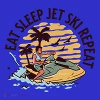 Eat Sleep Jet Ski Repeat Gift Women's T-Shirt thumb 6