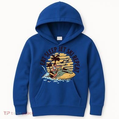 Eat Sleep Jet Ski Repeat Gift Kids Hoodie