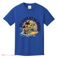 Eat Sleep Jet Ski Repeat Gift Kids T-Shirt thumb 0