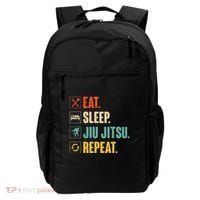 Eat Sleep Jiujitsu Repeat Funny Jiujitsu Martial Art Combat Backpack thumb 0