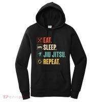 Eat Sleep Jiujitsu Repeat Funny Jiujitsu Martial Art Combat Women's Hoodie thumb 0