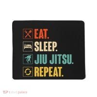 Eat Sleep Jiujitsu Repeat Funny Jiujitsu Martial Art Combat Mousepad thumb 0