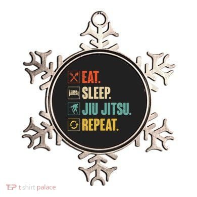Eat Sleep Jiujitsu Repeat Funny Jiujitsu Martial Art Combat Ornament