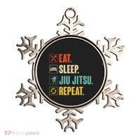 Eat Sleep Jiujitsu Repeat Funny Jiujitsu Martial Art Combat Ornament thumb 0