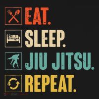 Eat Sleep Jiujitsu Repeat Funny Jiujitsu Martial Art Combat Visor thumb 3