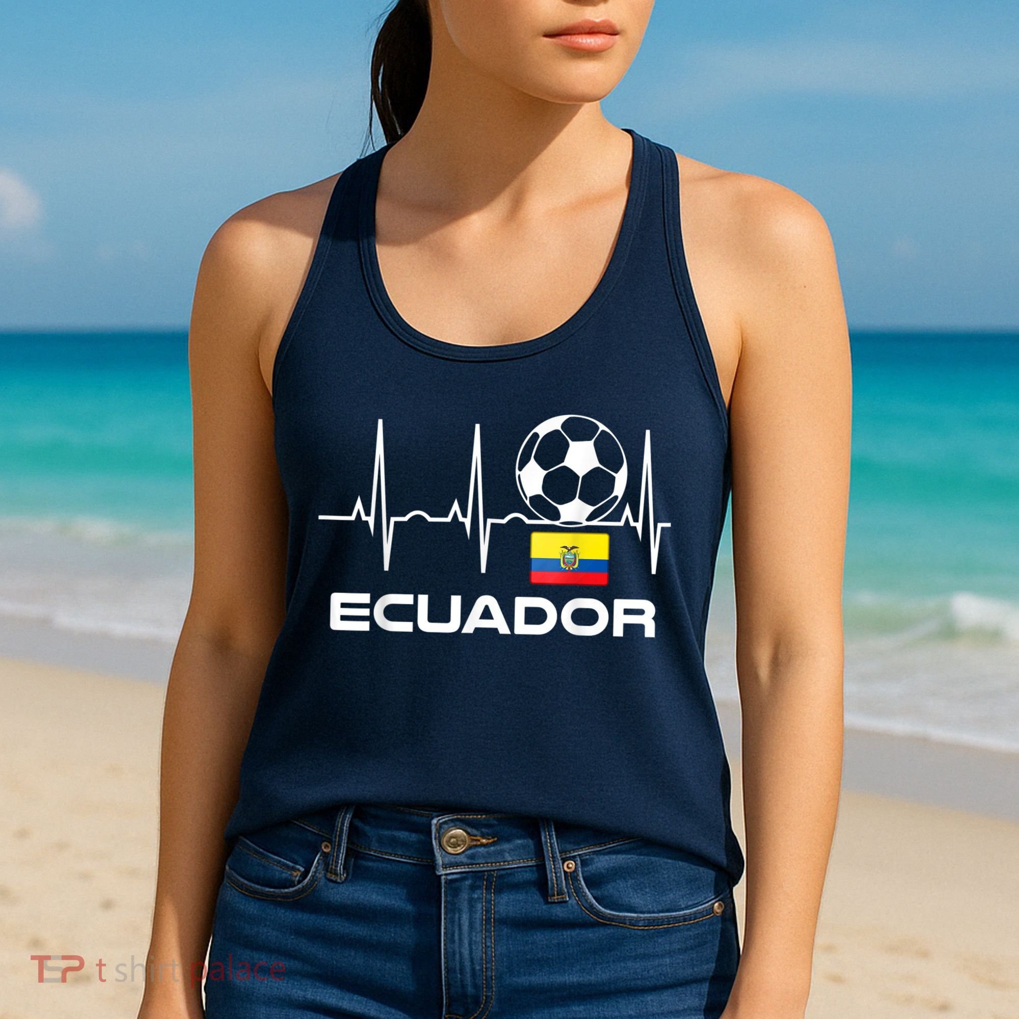 Ecuador Soccer Jersey Shirt - Ecuadorian Futbol Women's Tank Top