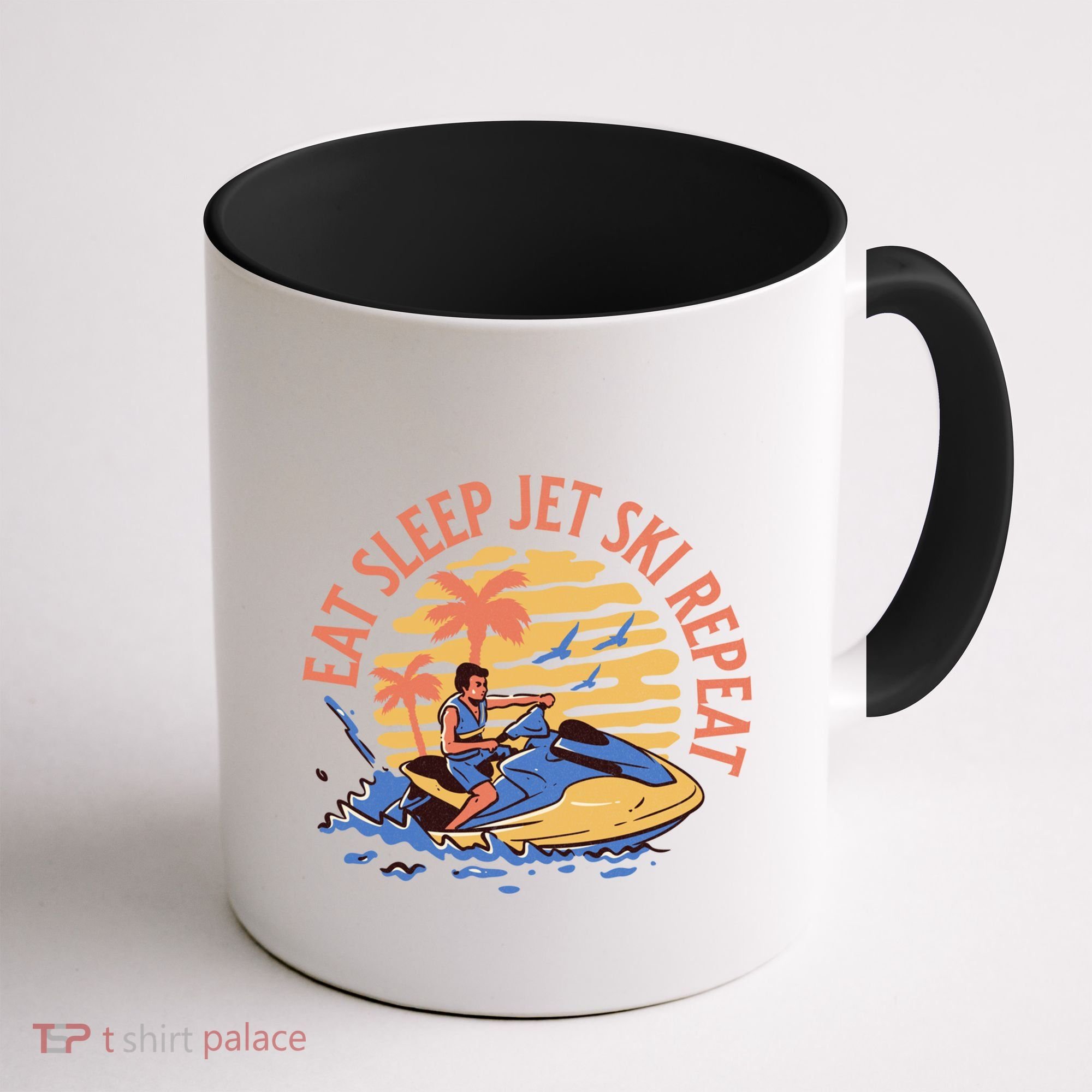 Eat Sleep Jet Ski Repeat Gift Coffee Mug