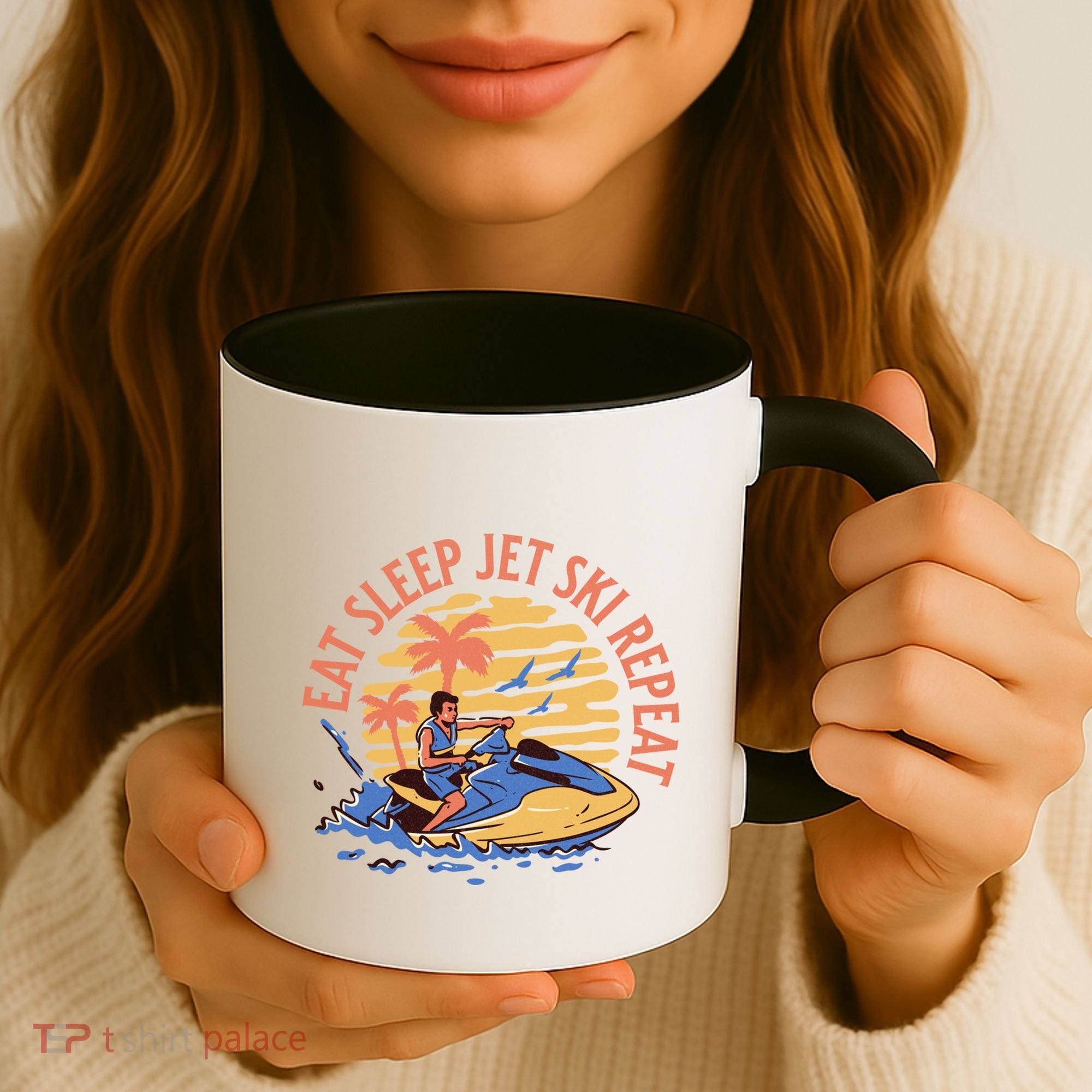 Eat Sleep Jet Ski Repeat Gift Coffee Mug