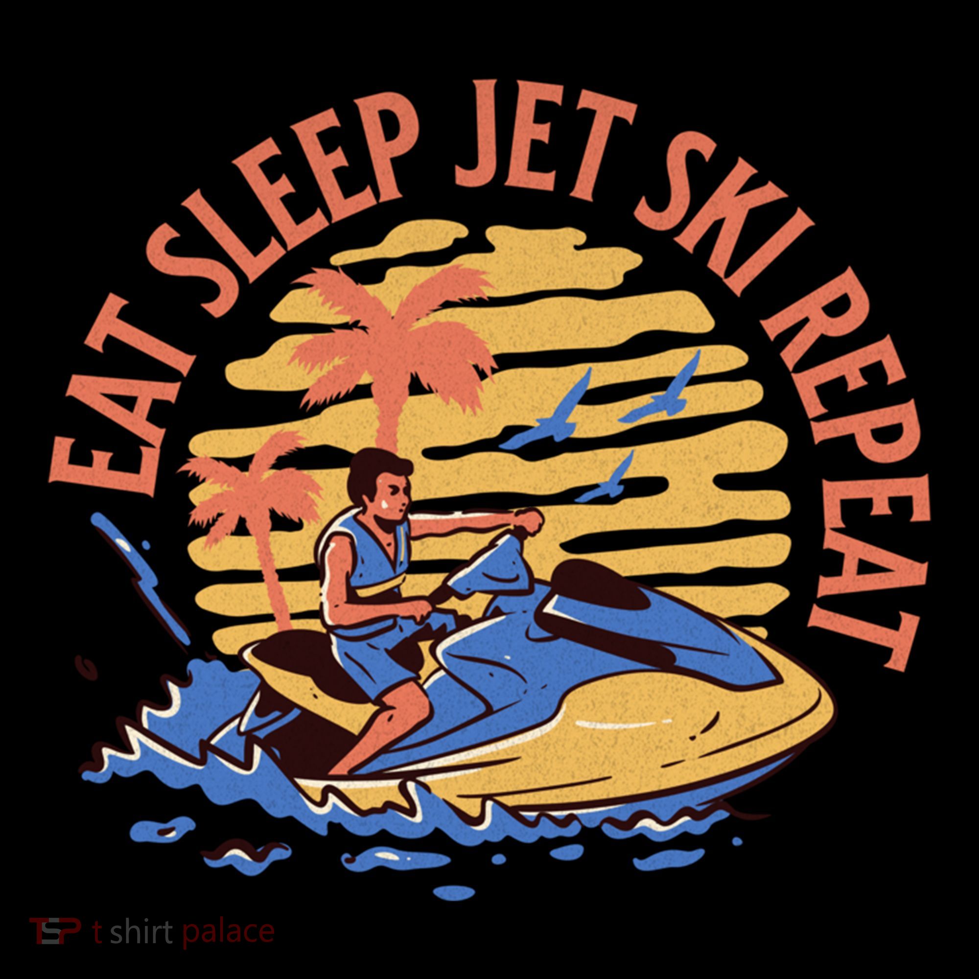 Eat Sleep Jet Ski Repeat Gift Coffee Mug