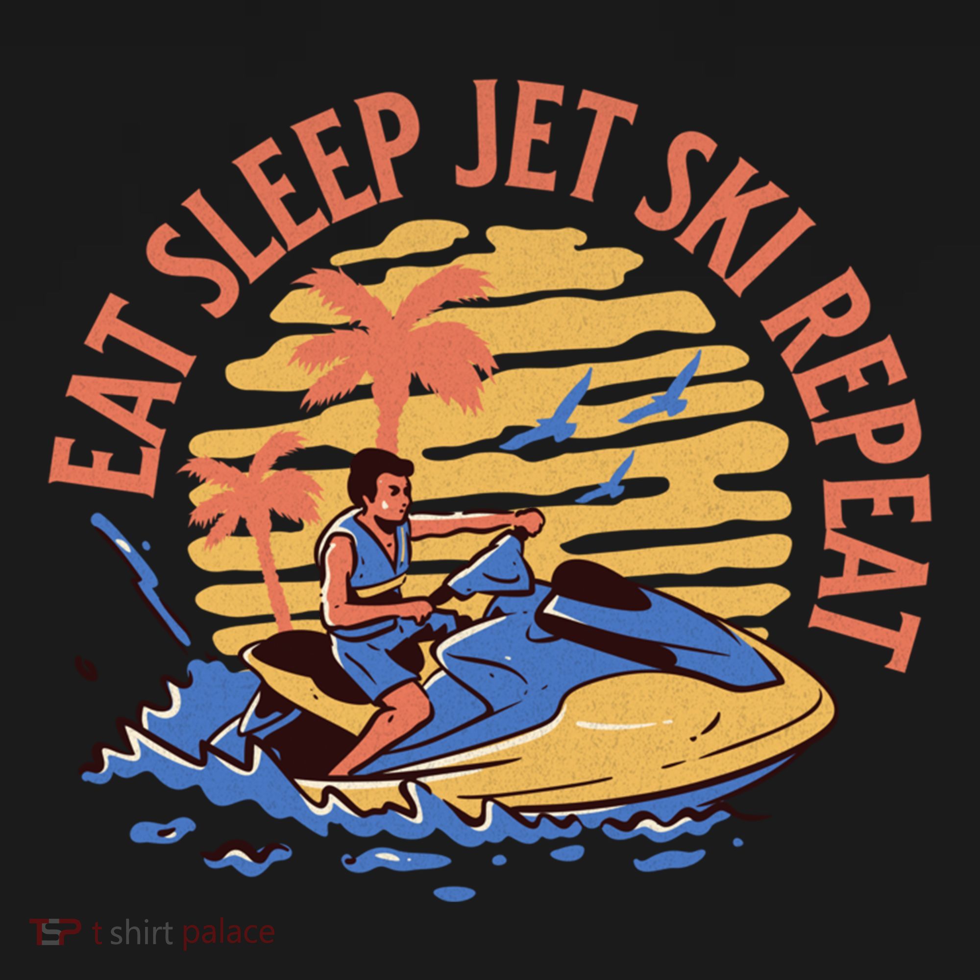 Eat Sleep Jet Ski Repeat Gift Pajama Set