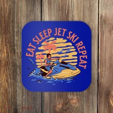 Eat Sleep Jet Ski Repeat Gift Coaster
