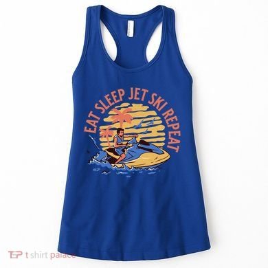 Eat Sleep Jet Ski Repeat Gift Women's Tank Top