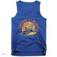 Eat Sleep Jet Ski Repeat Gift Tank Top thumb 0